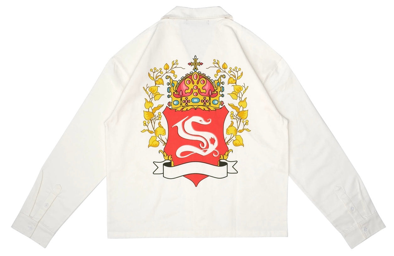 Crest Button Up Shirt