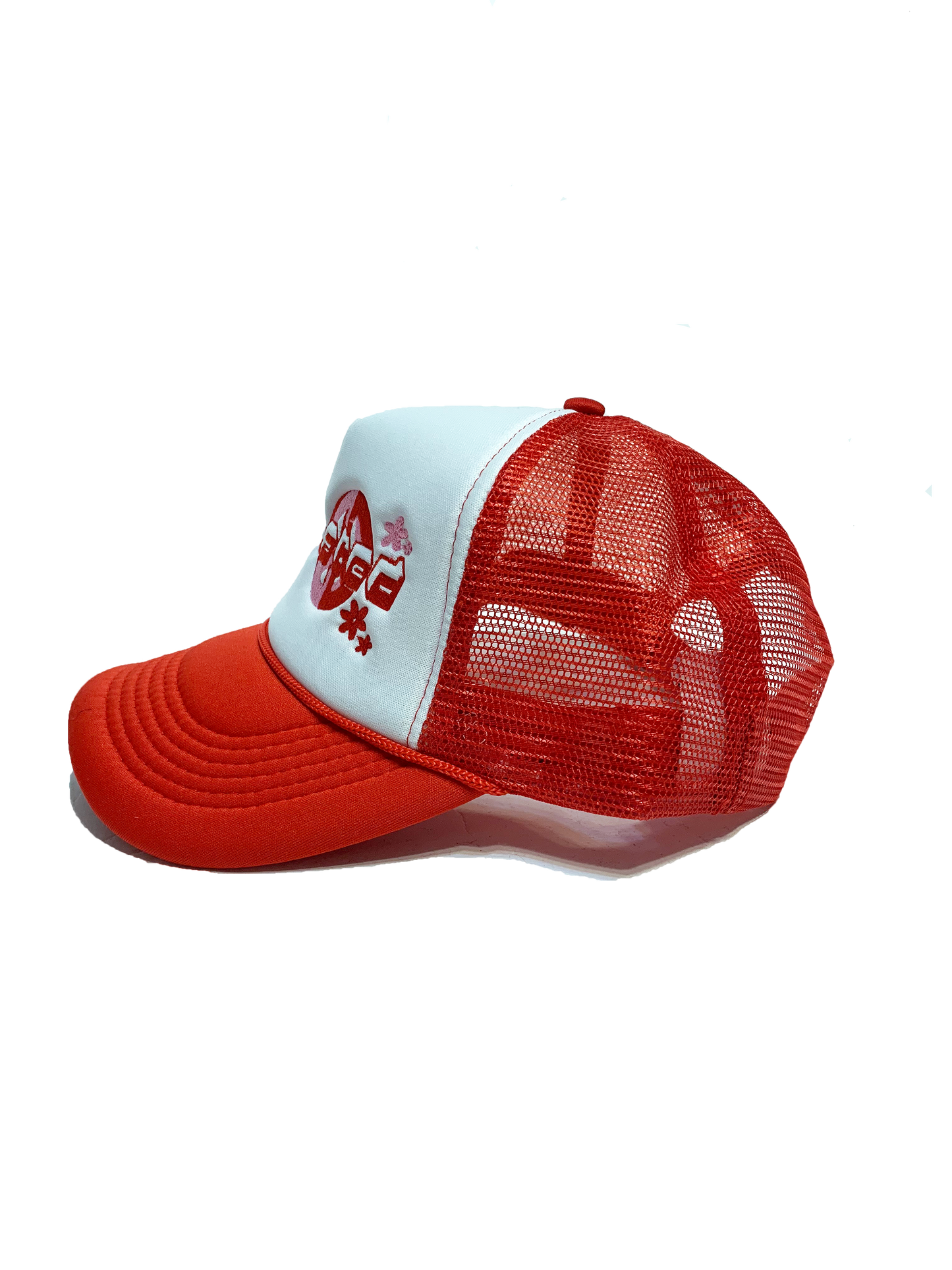 Peace Trucker Hat Red