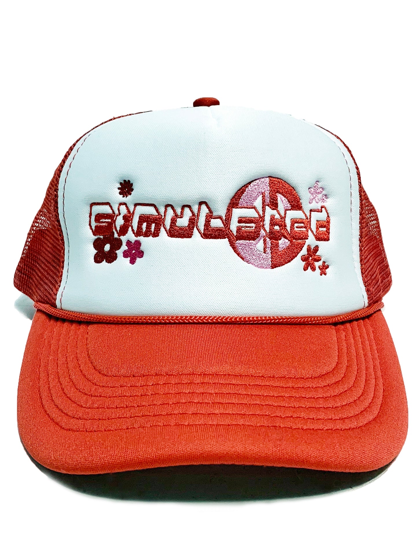 Peace Trucker Hat Red