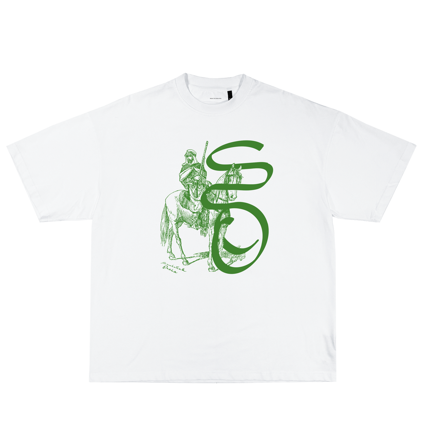 Mirage Tee White Green