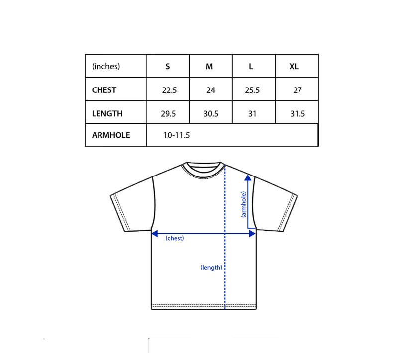 Mirage Tee White Blue