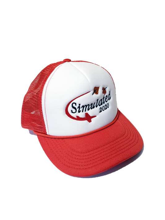 Simulated 2020 Trucker Hat Red
