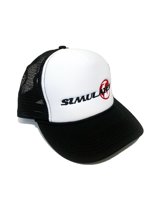 Simulated Trucker Hat Black